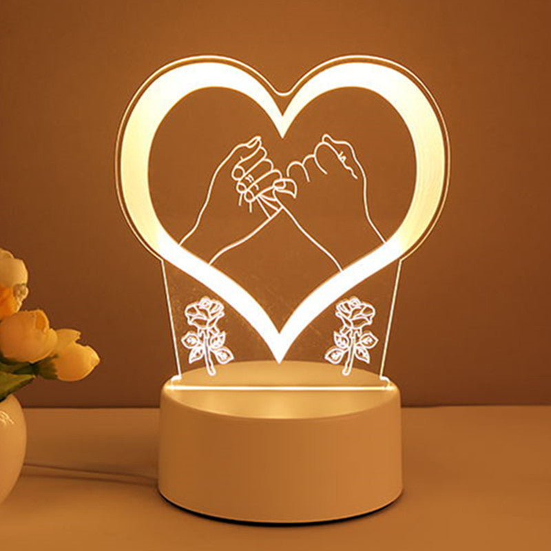 "3D Acrylic USB LED Night Light
Home Decor"