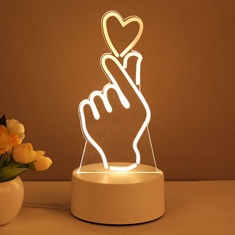 "3D Acrylic USB LED Night Light
Home Decor"