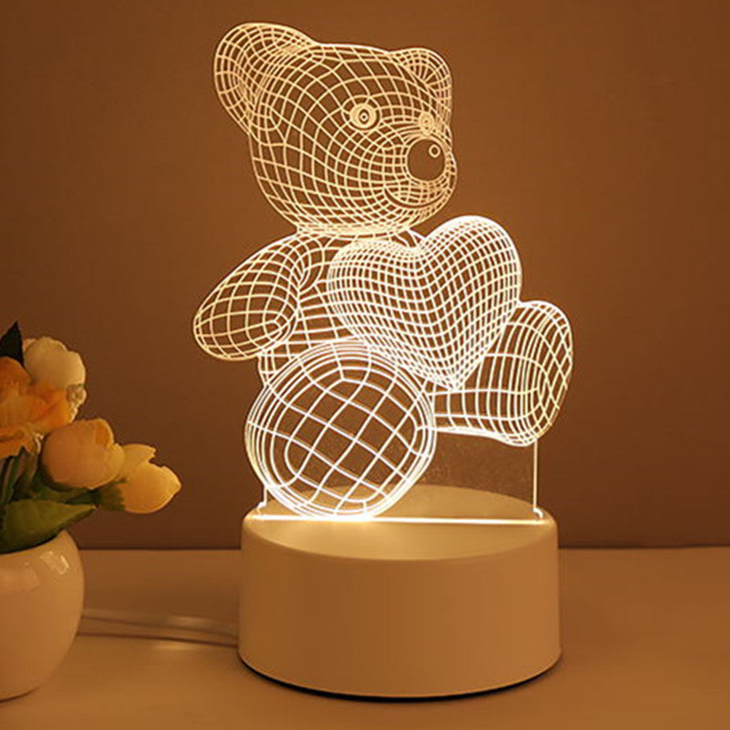 "3D Acrylic USB LED Night Light
Home Decor"