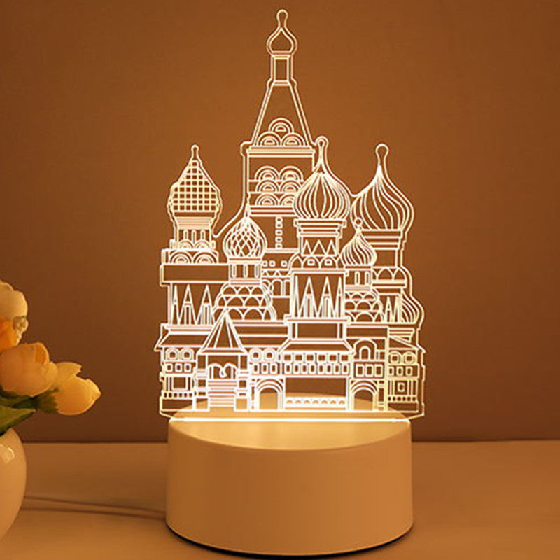 "3D Acrylic USB LED Night Light
Home Decor"