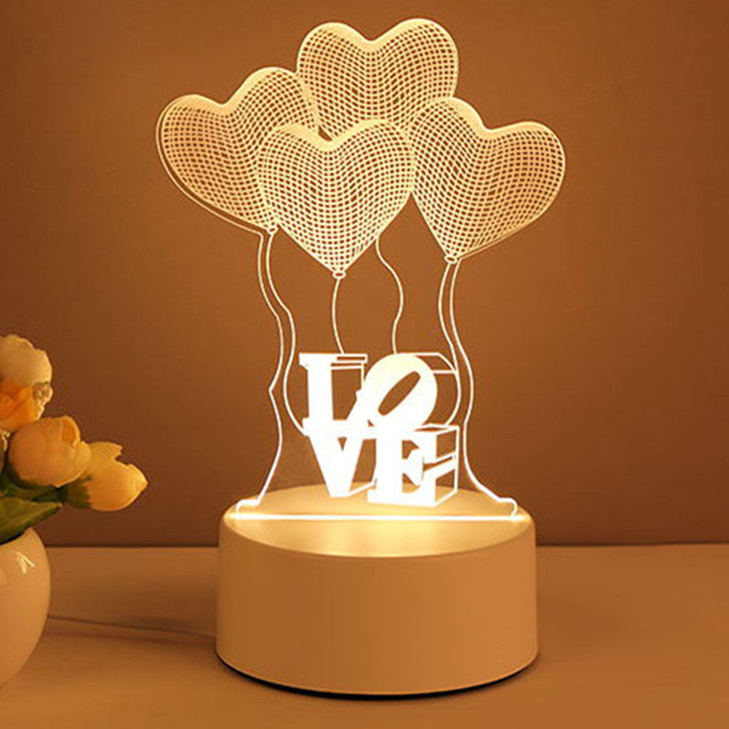 "3D Acrylic USB LED Night Light
Home Decor"